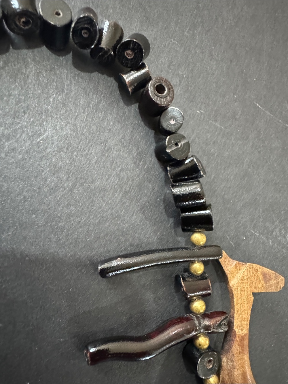 Vintage African Safari Animal Wood Necklace - Picture 8 of 12